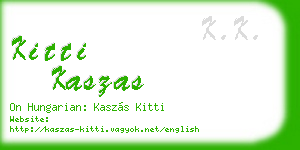 kitti kaszas business card